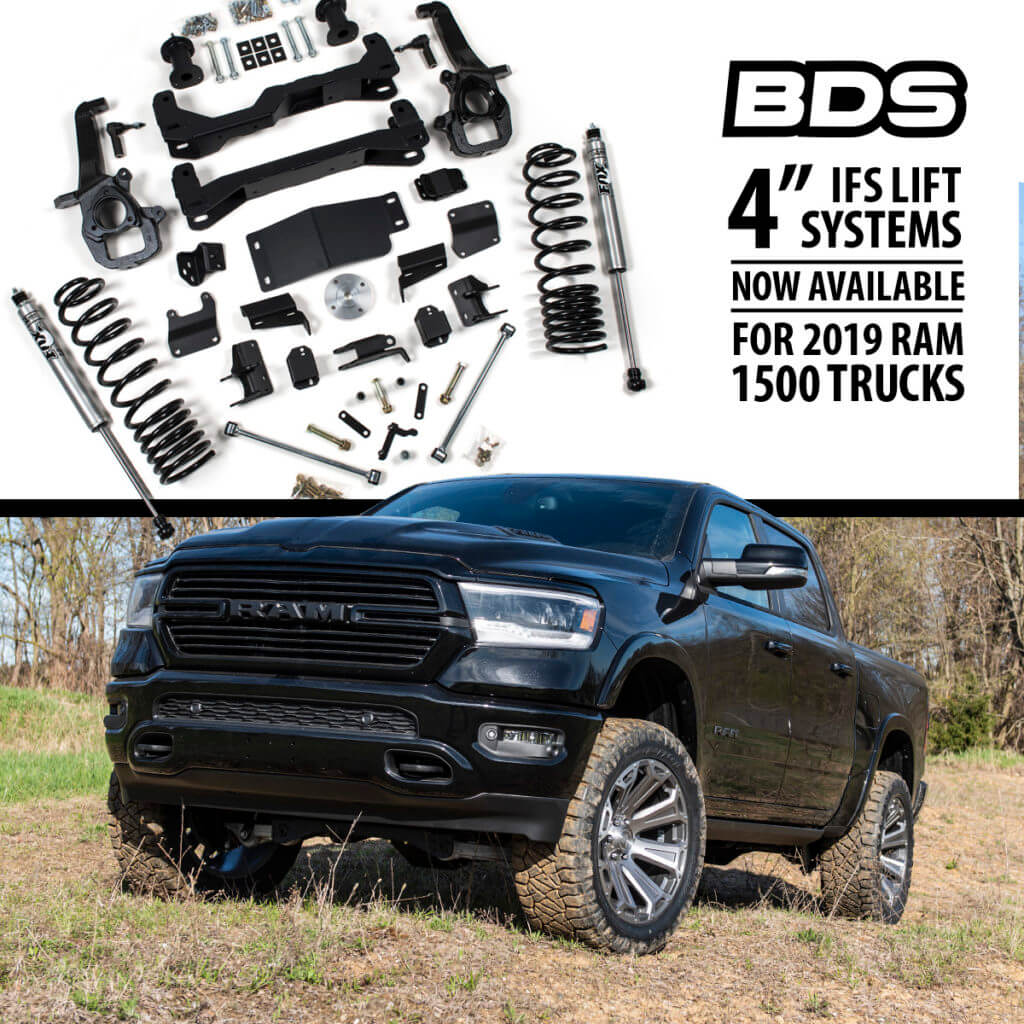 2019 Dodge RAM 1500 4" Lift Kits by BDS Suspension