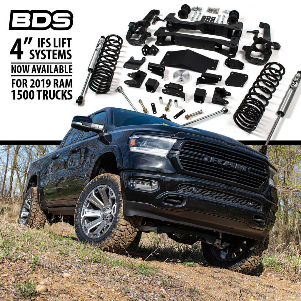 2019 Dodge RAM 1500 4" Lift Kits by BDS Suspension