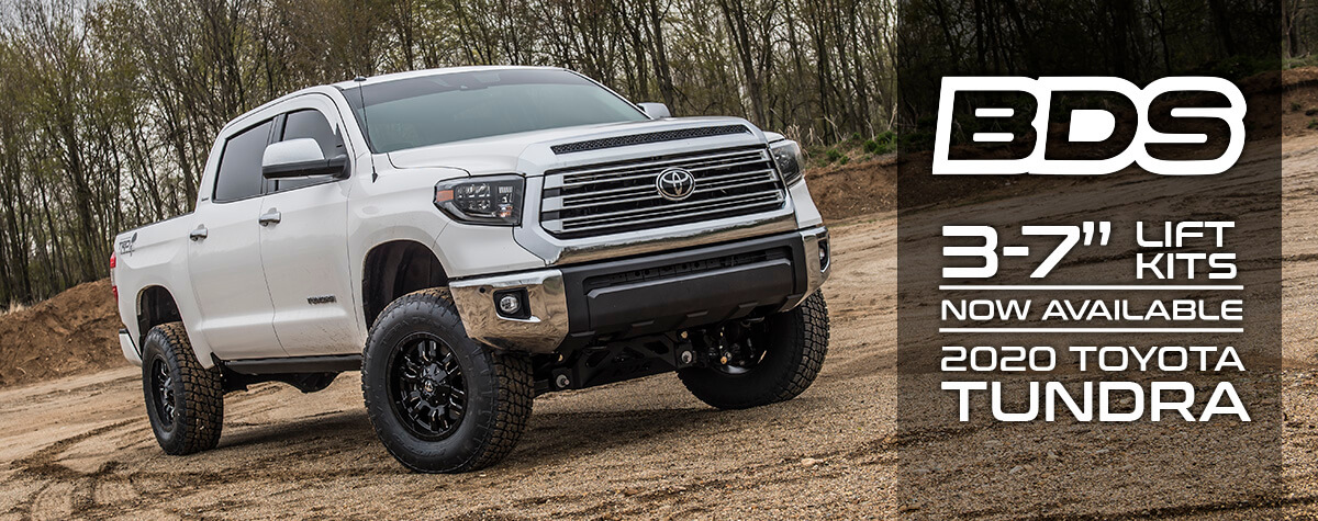 Leveling kits, lift systems, and accessories for 2020 Toyota Tundra.